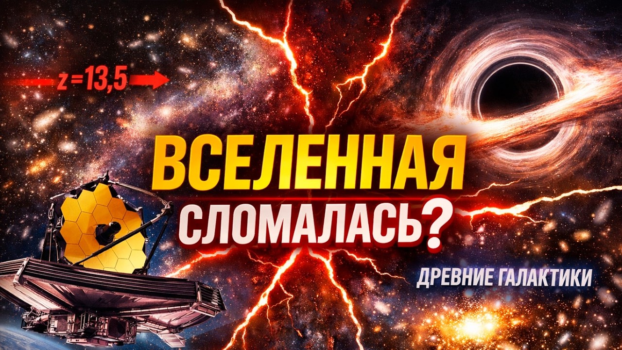 Уэбб нашёл галактики, которых “не должно быть”: ломается ли космология?