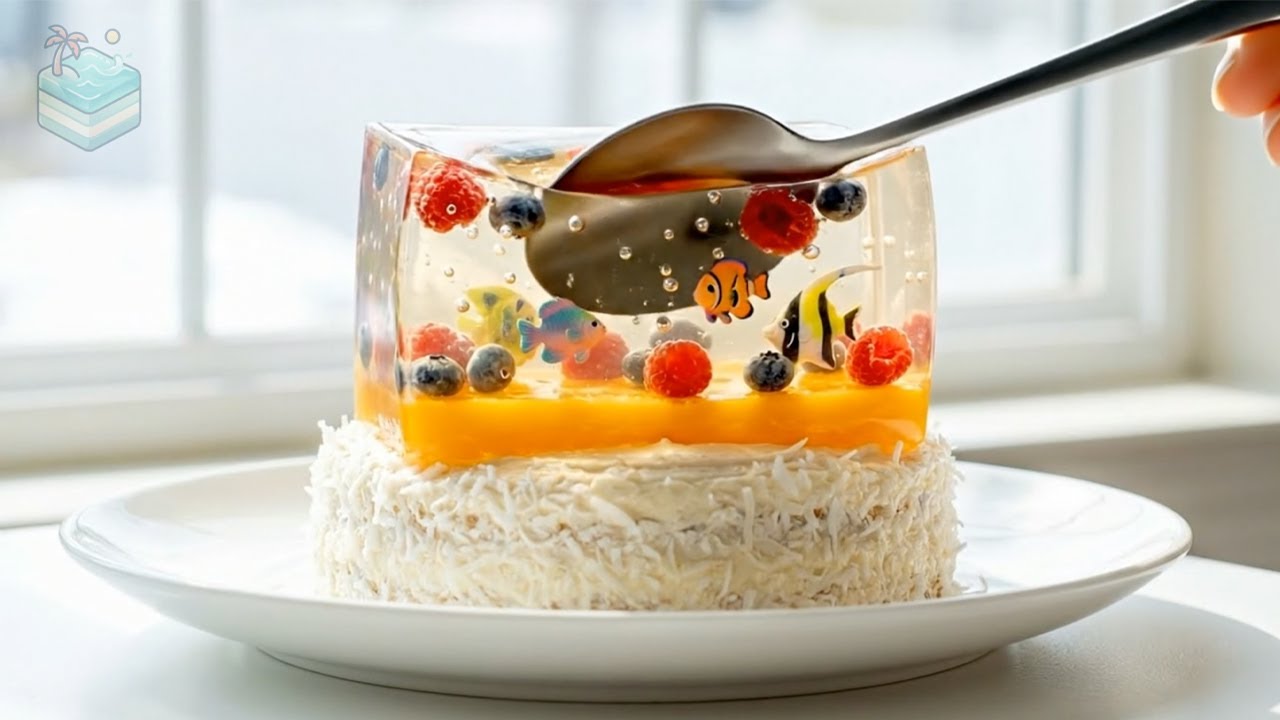 Relaxing ASMR Dessert Worlds 🍰 Cake, Jelly & Fruit Macro (No Talking)