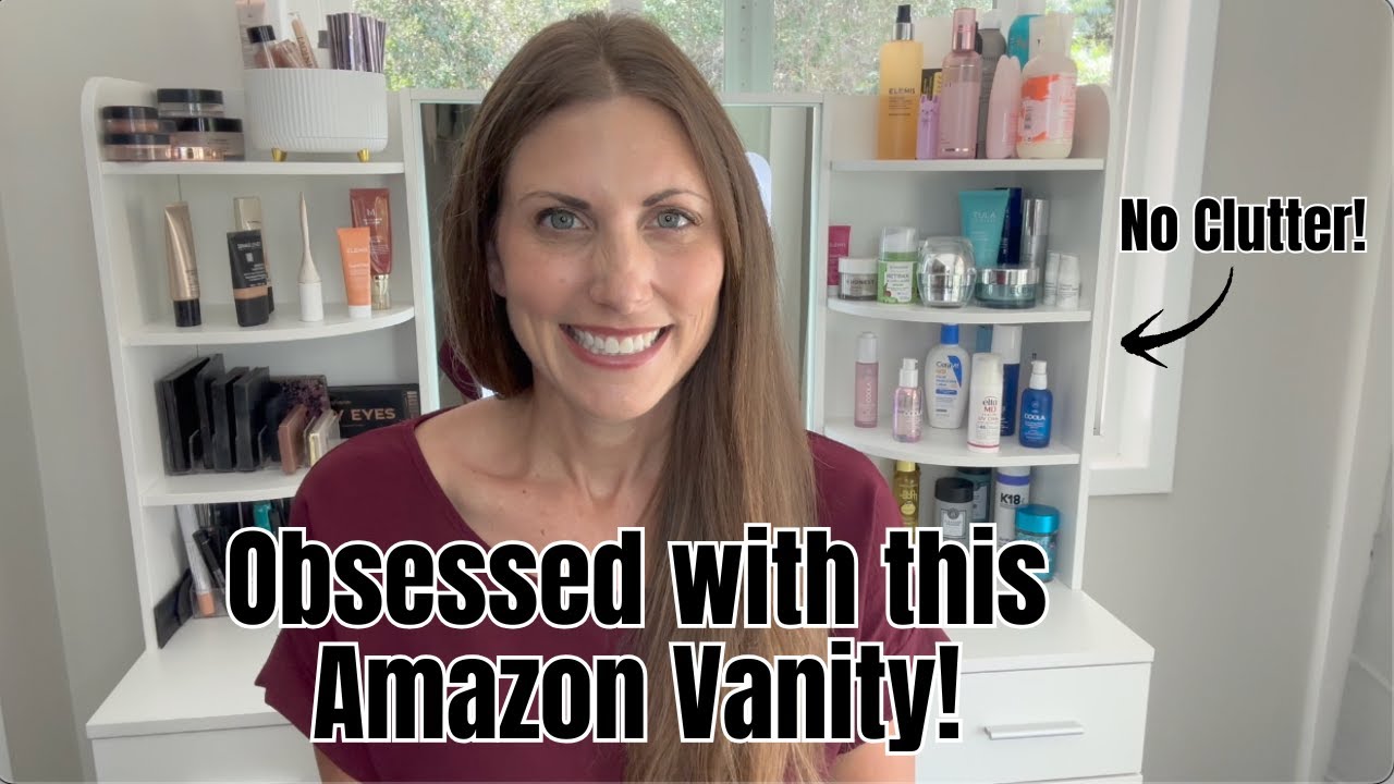 Found the BEST Vanity on Amazon! Perfect for Skincare & Makeup