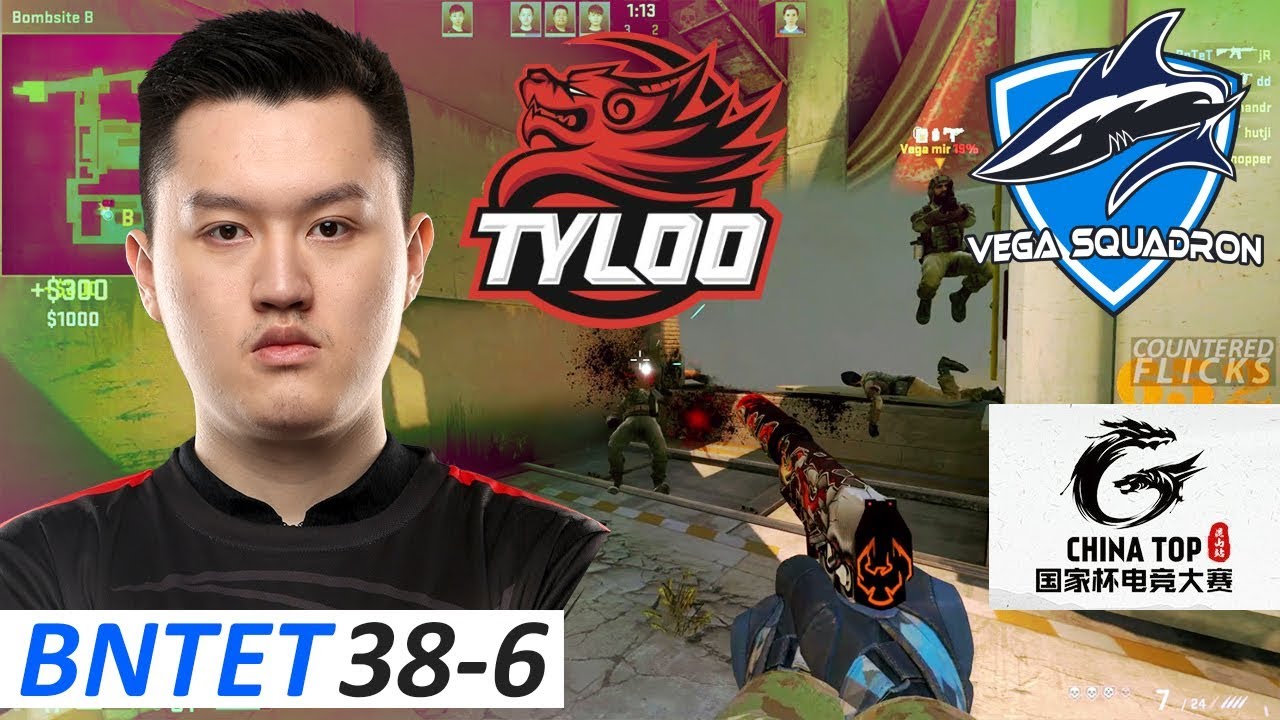 BnTeT 38-6 / TyLoo vs Vega Squadron / China Top 2017 Shenzhen - Upper semi-finals