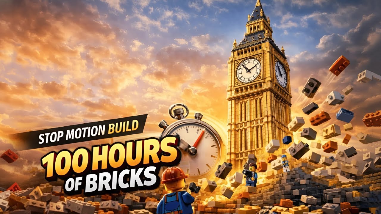 I Built a MASSIVE LEGO Big Ben Tower (Stop Motion)