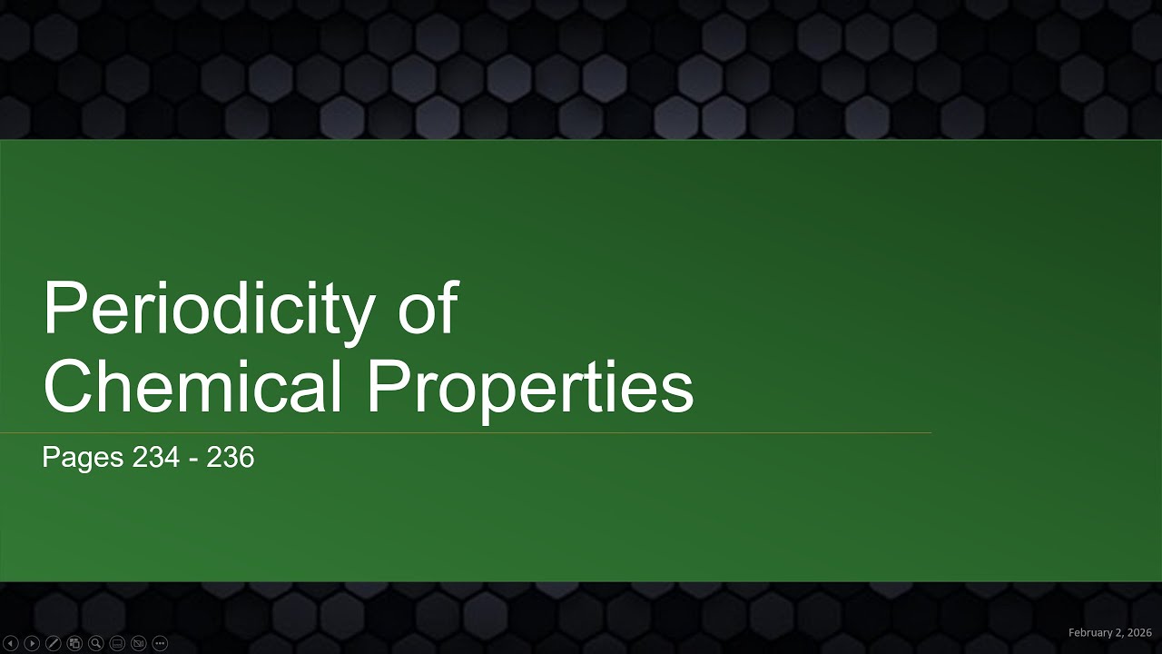 AICE Chemistry | Chapter 10.3: Periodicity in Chemical Properties (Period 3)