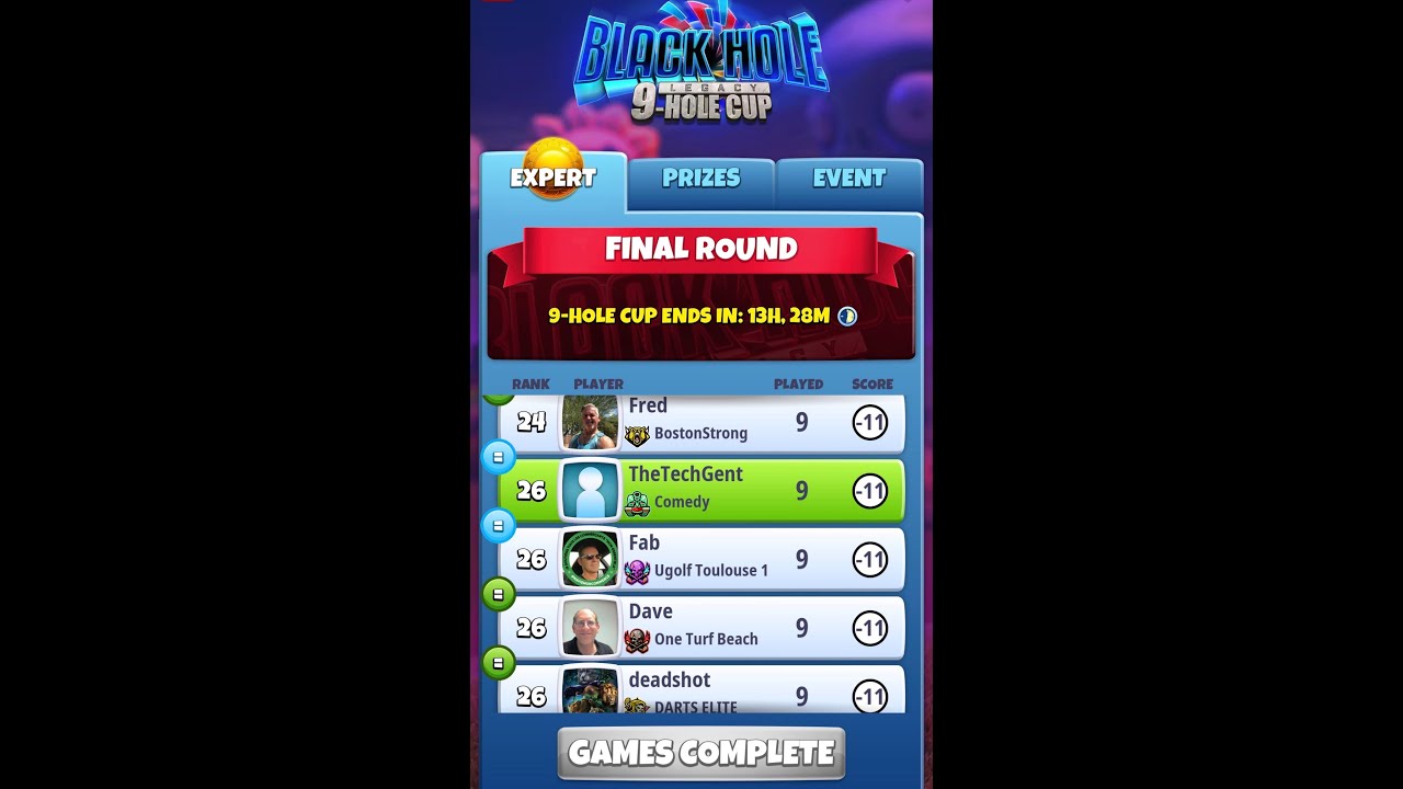 How I Play Golf clash! Black Hole 9-Hole FINAL, near misses and missed opportunities! Still a solid