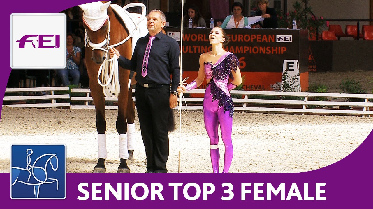 Top 3 Female (Senior) | World Championships Vaulting 2016 | Le Mans