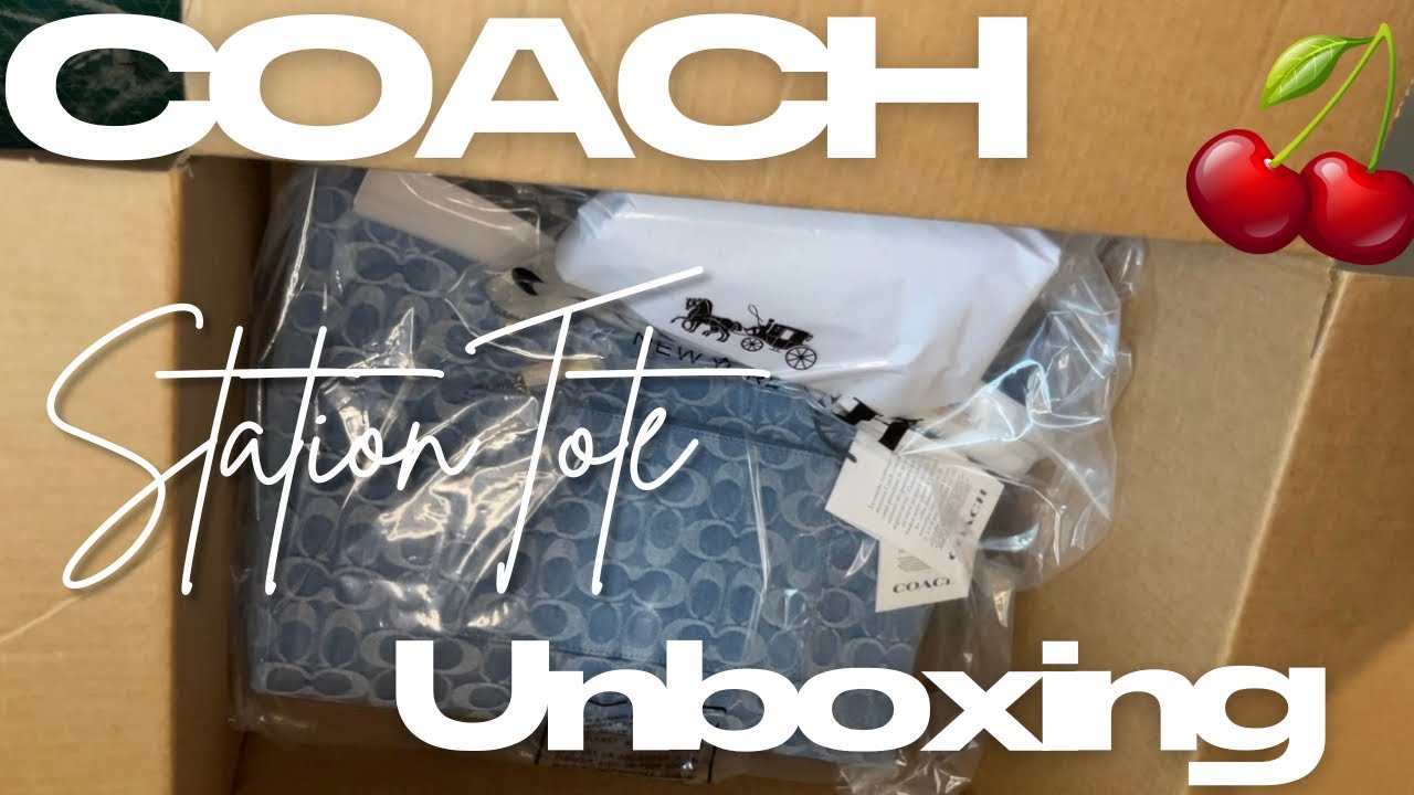 COACH DENIM COLLECTION: Station Tote Bag unboxing| #coachoutlet #coachbags #denimdays #bagcollection