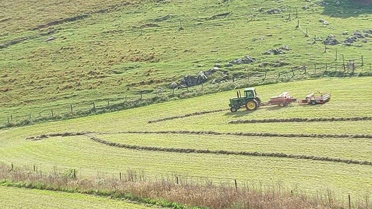 Steffen 950 accumulator on steep ground