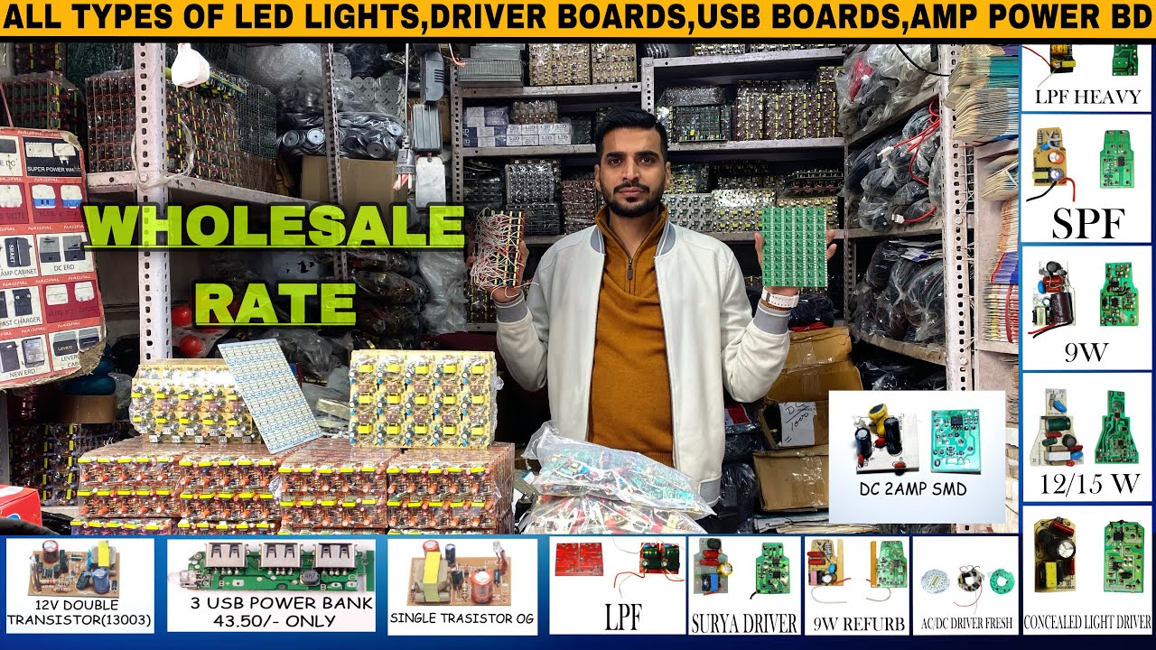 All Types Of Led lights 🔥🔥 Power Supply Boards,Driver Boards,Transistor Boards,Lpf ,AC DC Driver