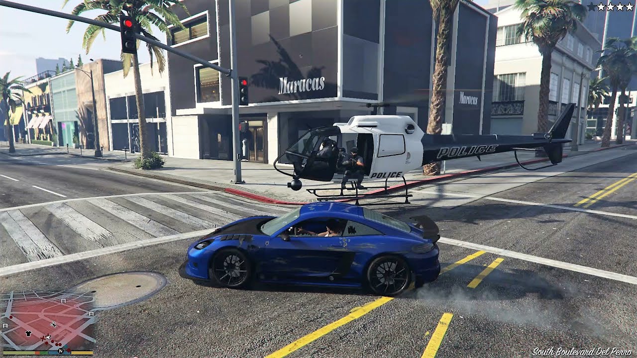 GTA 5 - BEST CAR + POLICE CHASE (GROWLER)