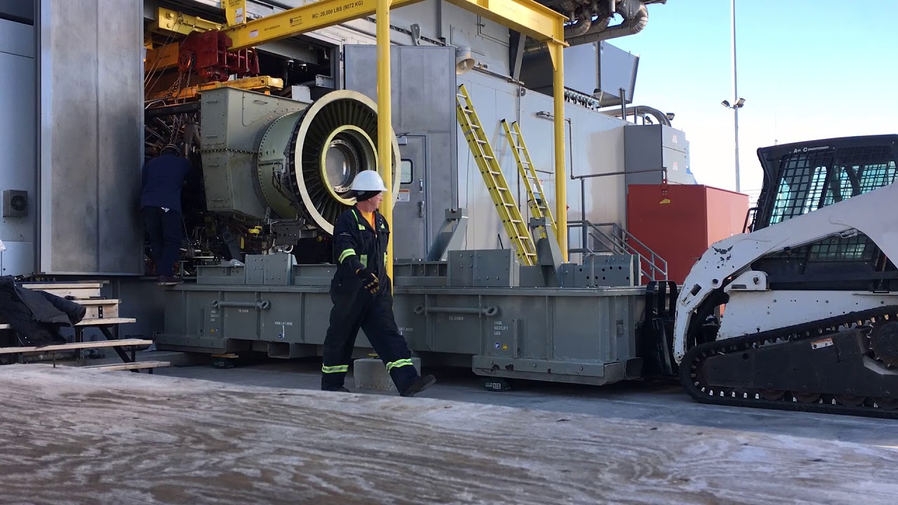 LM6000 Engine Install - Time lapse