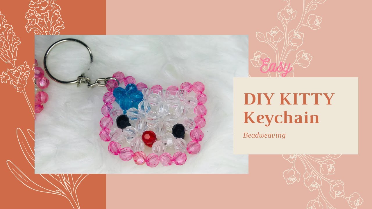 DIY Hello Kitty Inspired Keychain/Gift Ideas/Bead Weaving