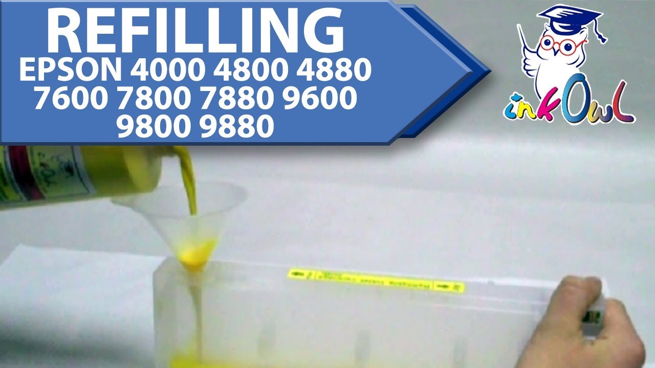 InkOwl Refillable Cartridges for Epson Stylus Pro 4000 4800 4880 7600 7800 7880 9600 9800 9880