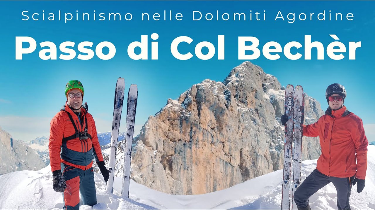 Scialpinismo in Valle di Franzedas fino al Passo di Col Becher | Prima vera neve dell'inverno 24/25