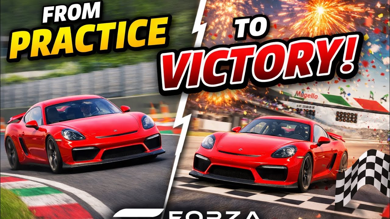 From Practice to Victory! Porsche Cayman GT4 Wins at Mugello | Forza Motorsport {Silvrfox775 Gaming}