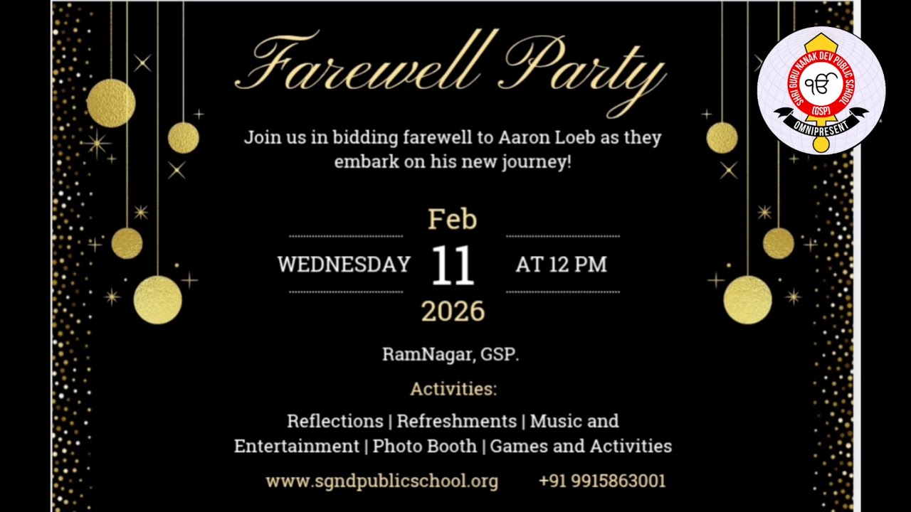 FAREWELL PARTY | 2026 