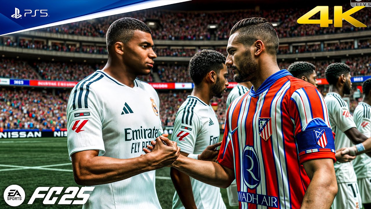 FC 25 - Atletico Madrid vs. Real Madrid Ft. Mbappe, Alvarez, La liga 24/25 Full Match | PS5™ [4K60]