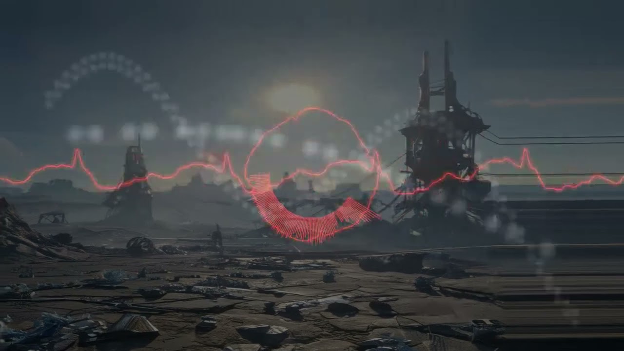 Spacy sonic chaos with strange visualizations another random music video with audio visualizations