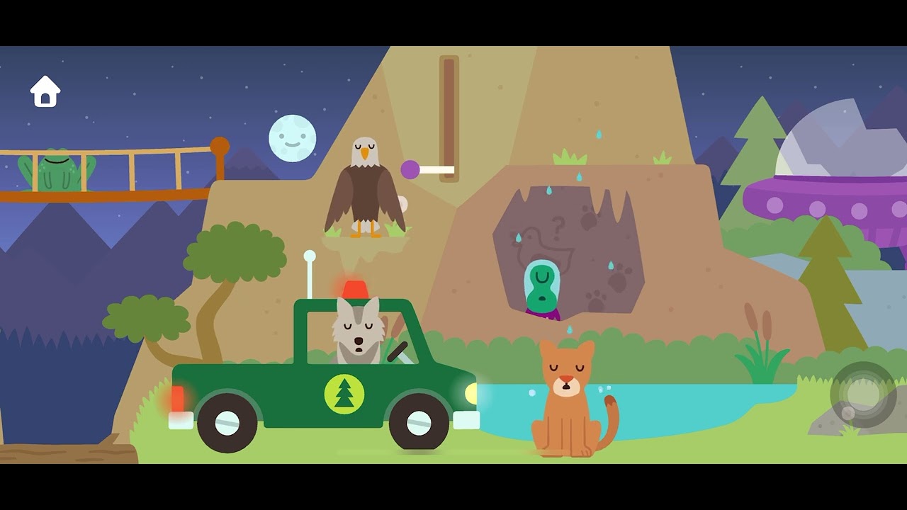 Playing Sago Mini Camping