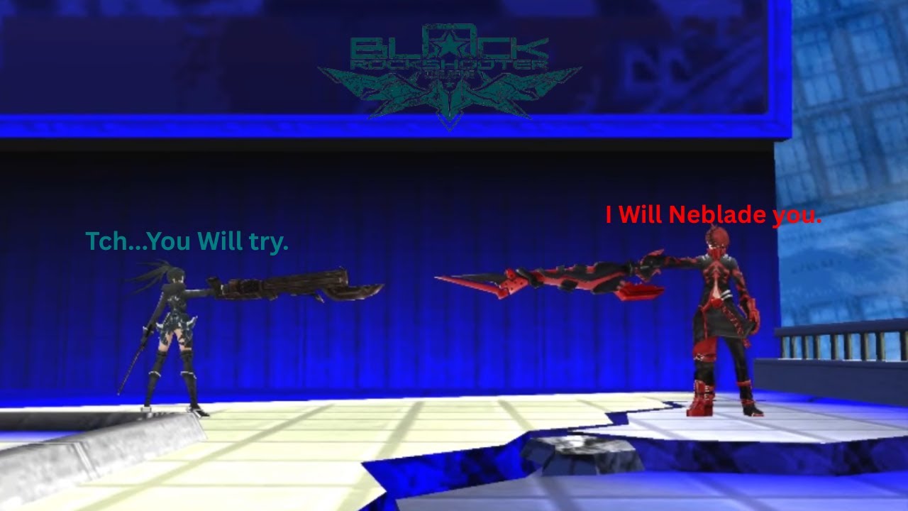 what's Neblade ?oh wait.... Black Rock Shooter the game (4th mission, 2nd boss fight)