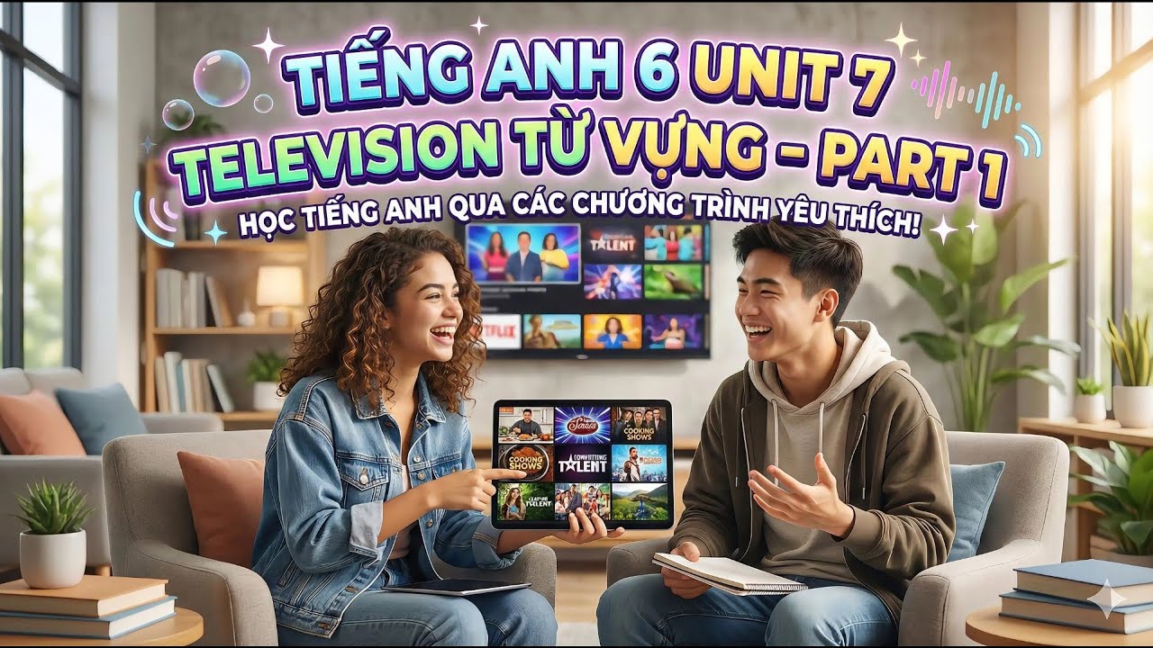 Tiếng Anh 6 Unit 7 Television | Getting Started | Từ vựng trọng tâm