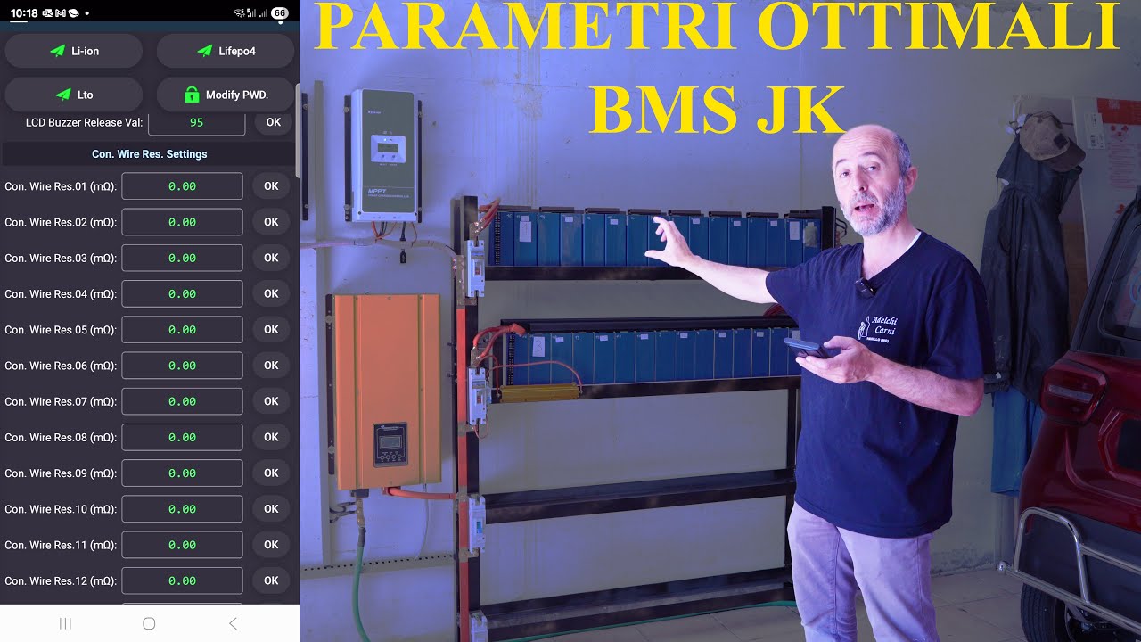 Parametri nel BMS JK: la chiave per l’efficienza del tuo impianto fotovoltaico con LiFePO4