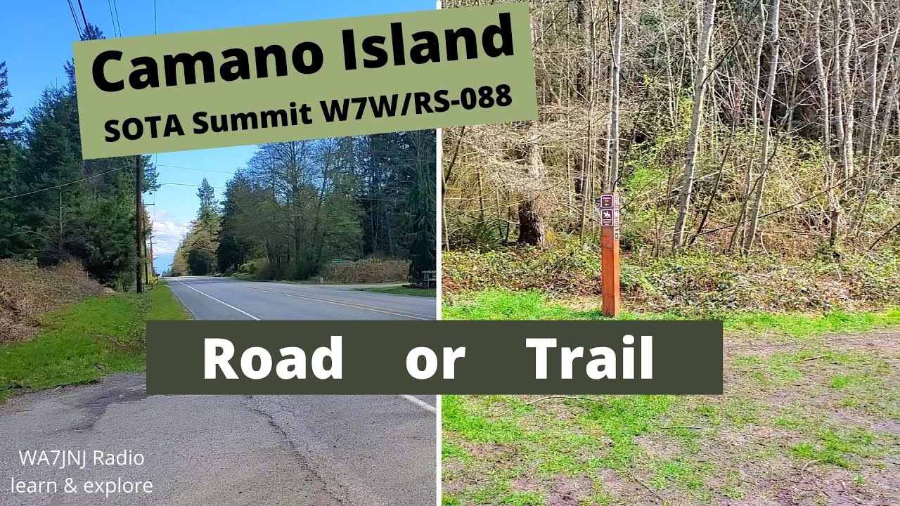 Camano Island - Road or Trail? (VHF SOTA activation)