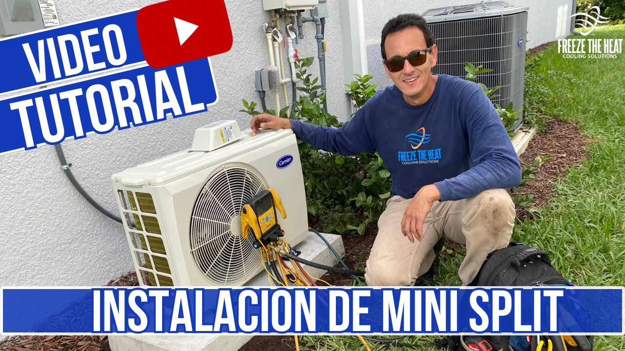 Cómo instalar un mini split. Tutorial de instalación de mini split #minisplit #acinstallation #hvac