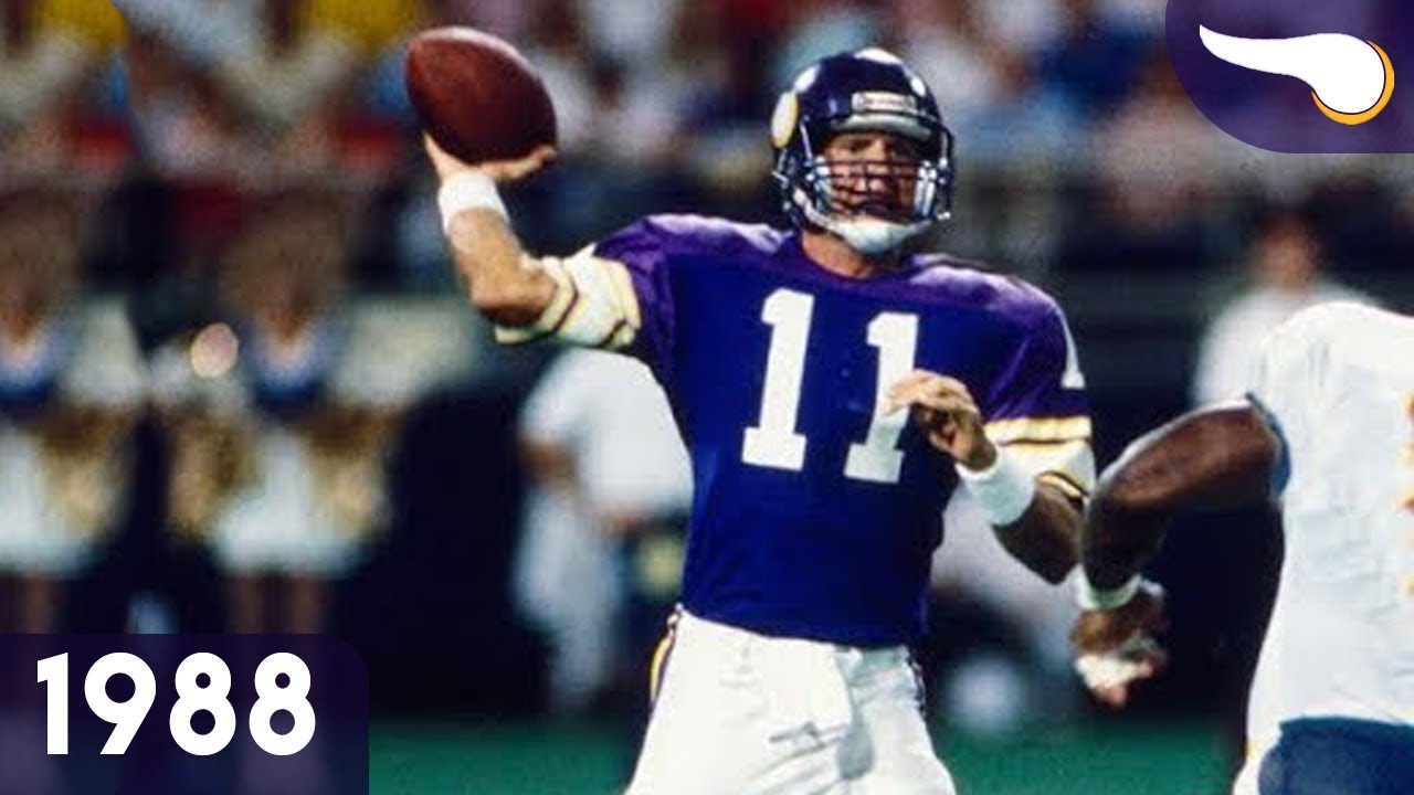 Wade Wilson's Last Playoff Win (1988 Wildcard) Rams vs. Vikings Classic Highlights