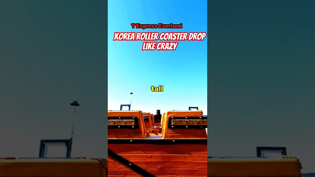 Roller Coaster T Express Everland Drop like Crazy