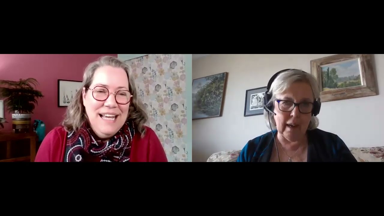 Elizabeth May, Green Party of Canada, in discussion with Louise Lévesque, EMC