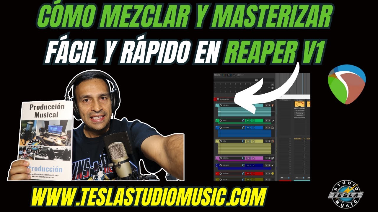 🧑‍🏫MEZCLA Y MASTERING fácil y rápido en REAPER (Increíble) Vídeo 1 | 