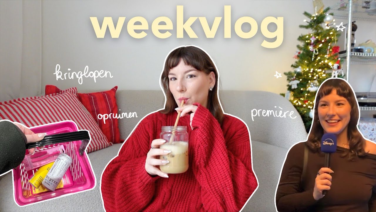 kringlopen, cadeautips, skincare opruimen & premières 🪩🎄 weekvlog