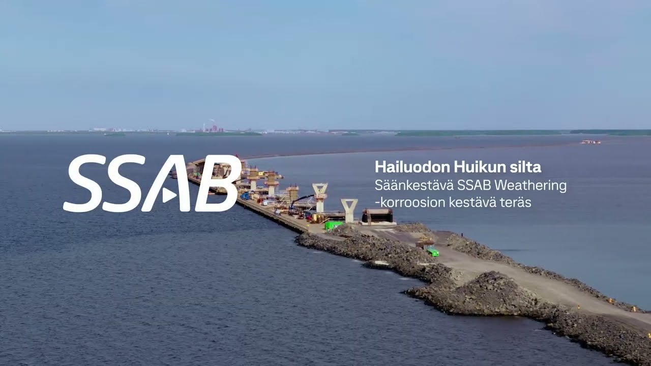 SSAB Weathering -teräs uhmaa hyytäviä murtovesiolosuhteita Huikun sillassa Hailuodossa