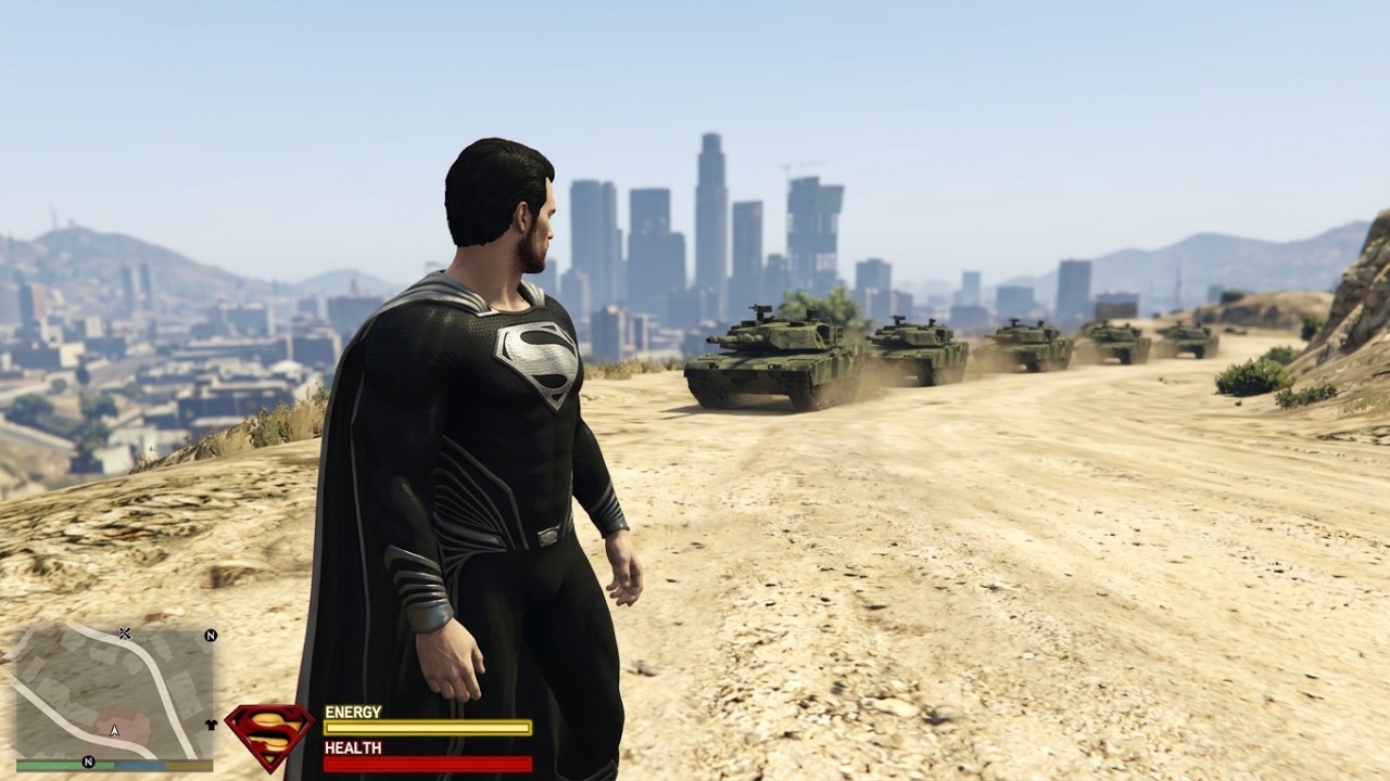 GTA 5 Superman Black