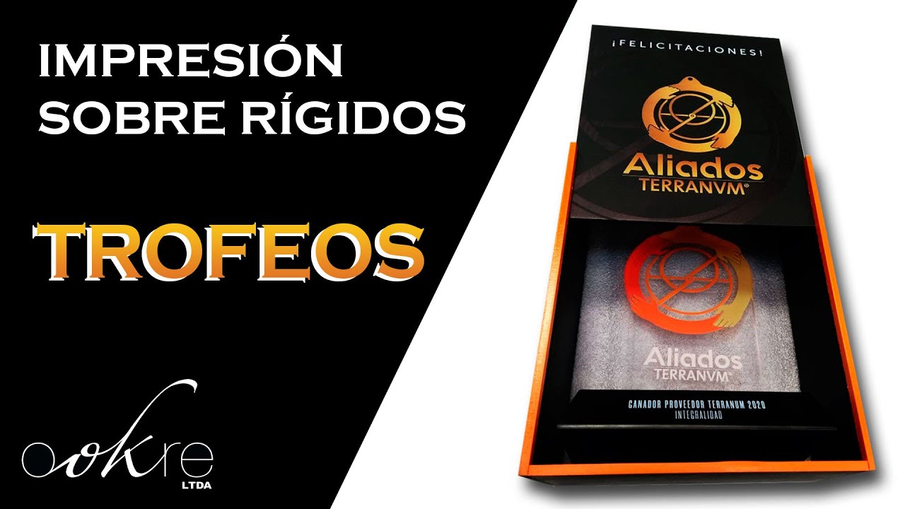 Impresión sobre rígidos - Trofeos