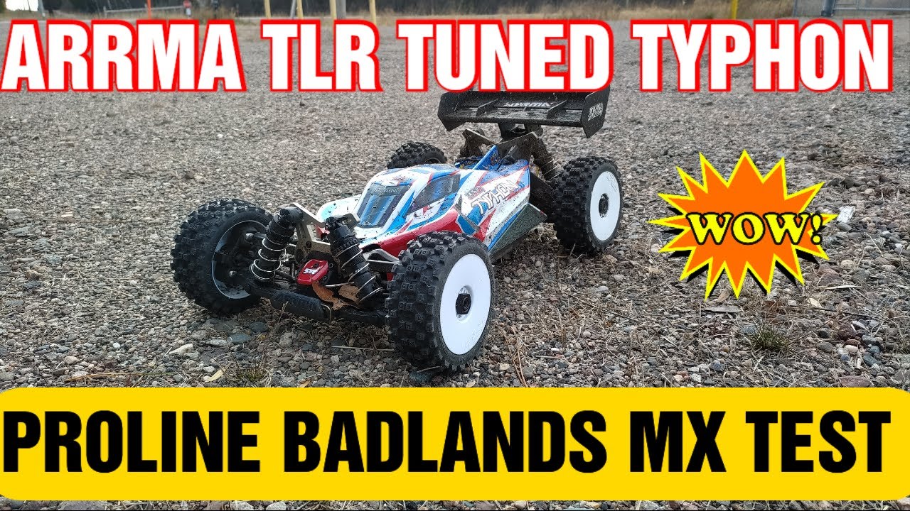 RC CAR ARRMA TYPHON TLR TUNED RTR WITH PROLINE BADLANDS
