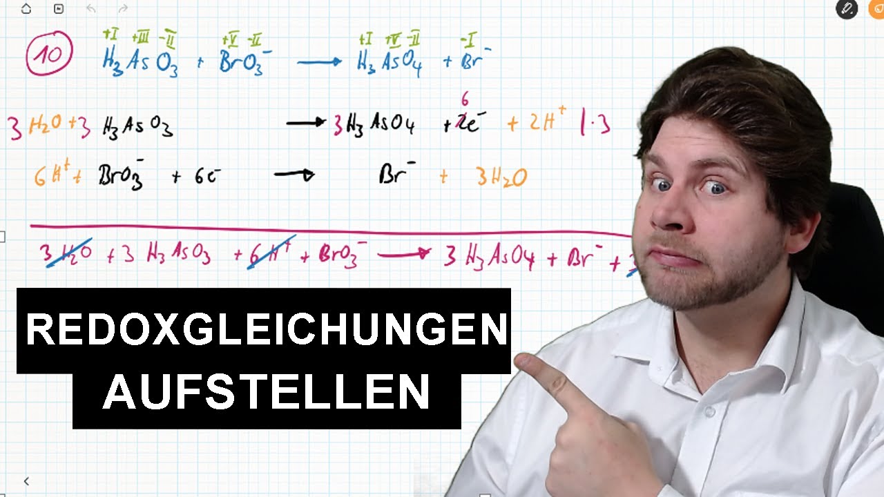 Redoxgleichungen richtig aufstellen (allgemein) - Chemie 2021 - Abitur - Ausbildung