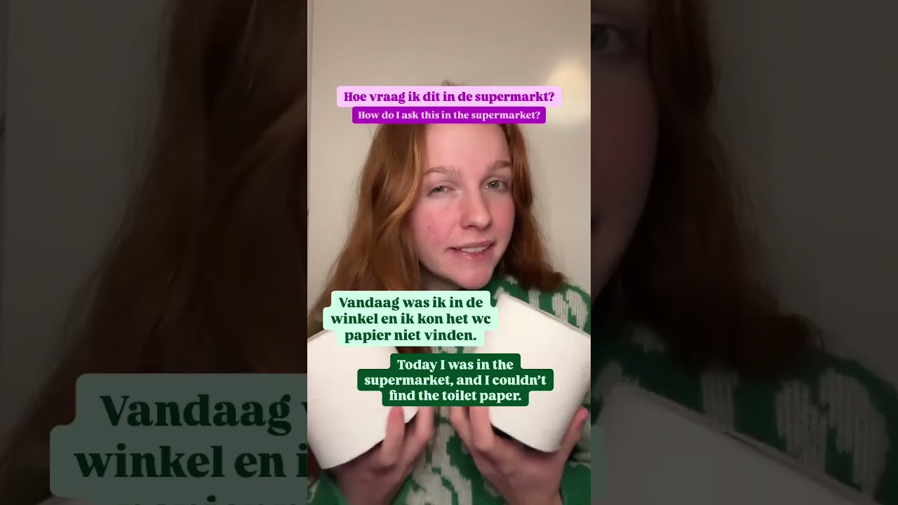 How to ask where you can find the toilet paper in Dutch?