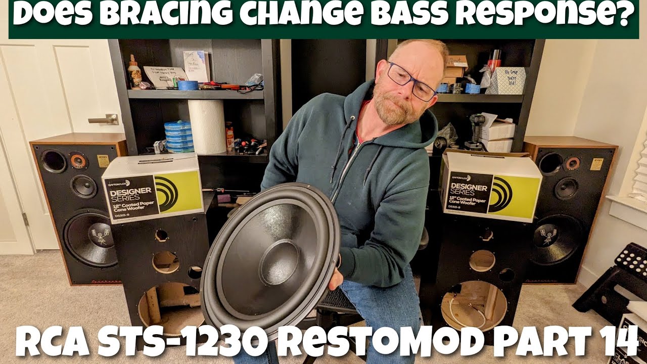 Does Bracing Speaker Cabinets Make a Difference in Bass Response? RCA STS-1230 DIY Project Part 14