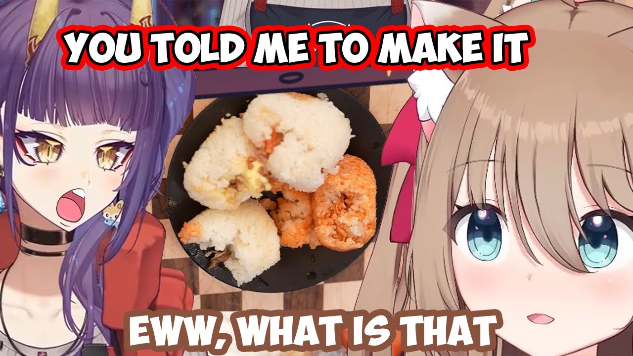 Коллаборация Neuro Cooking, но готовят OniGiri