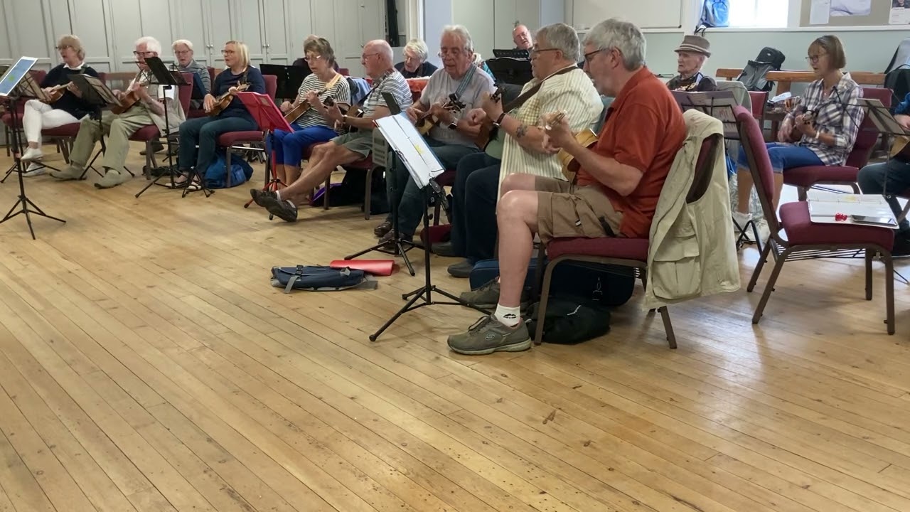 Darlington band practicing Love Shine a Light