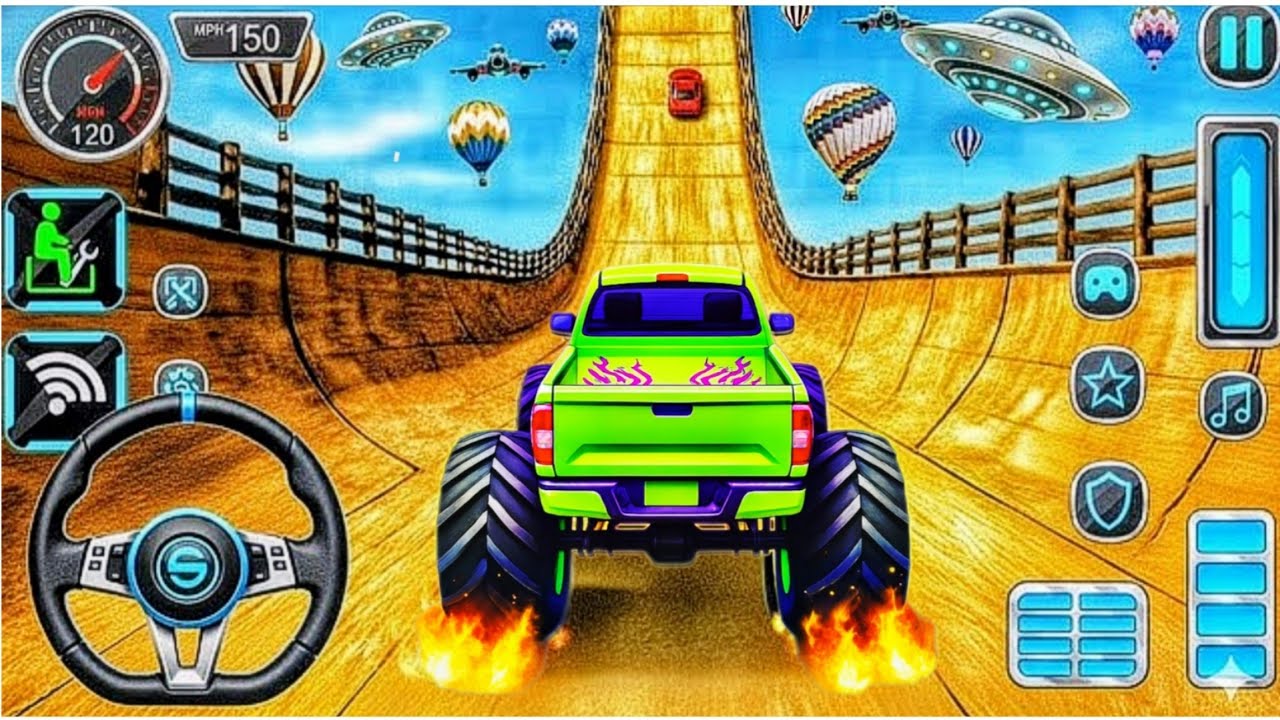 Flying Truck Racing Game: Sky-High Stunts! 🚗 For Toddlers#truckgame
