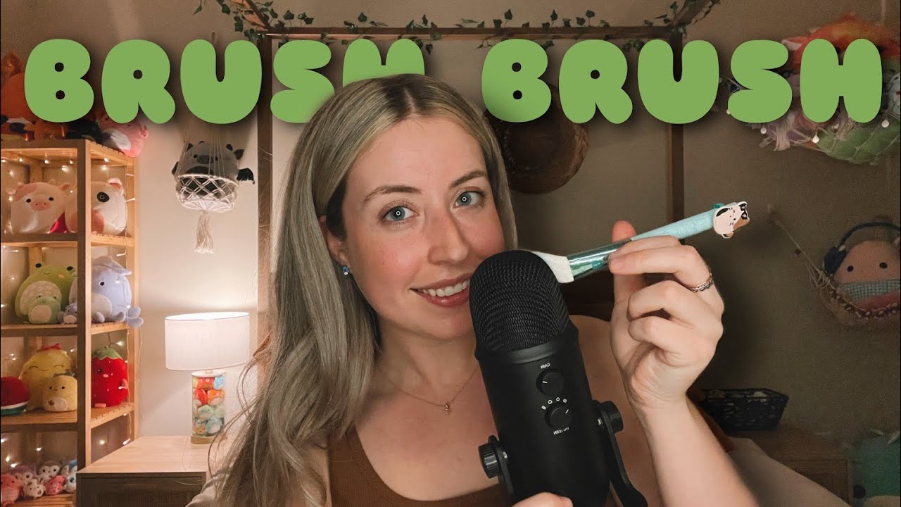ASMR | Squishmallow Makeup Brushes - Mic Brushing & Rambling (let's get DEEP)  || Lyds ASMR