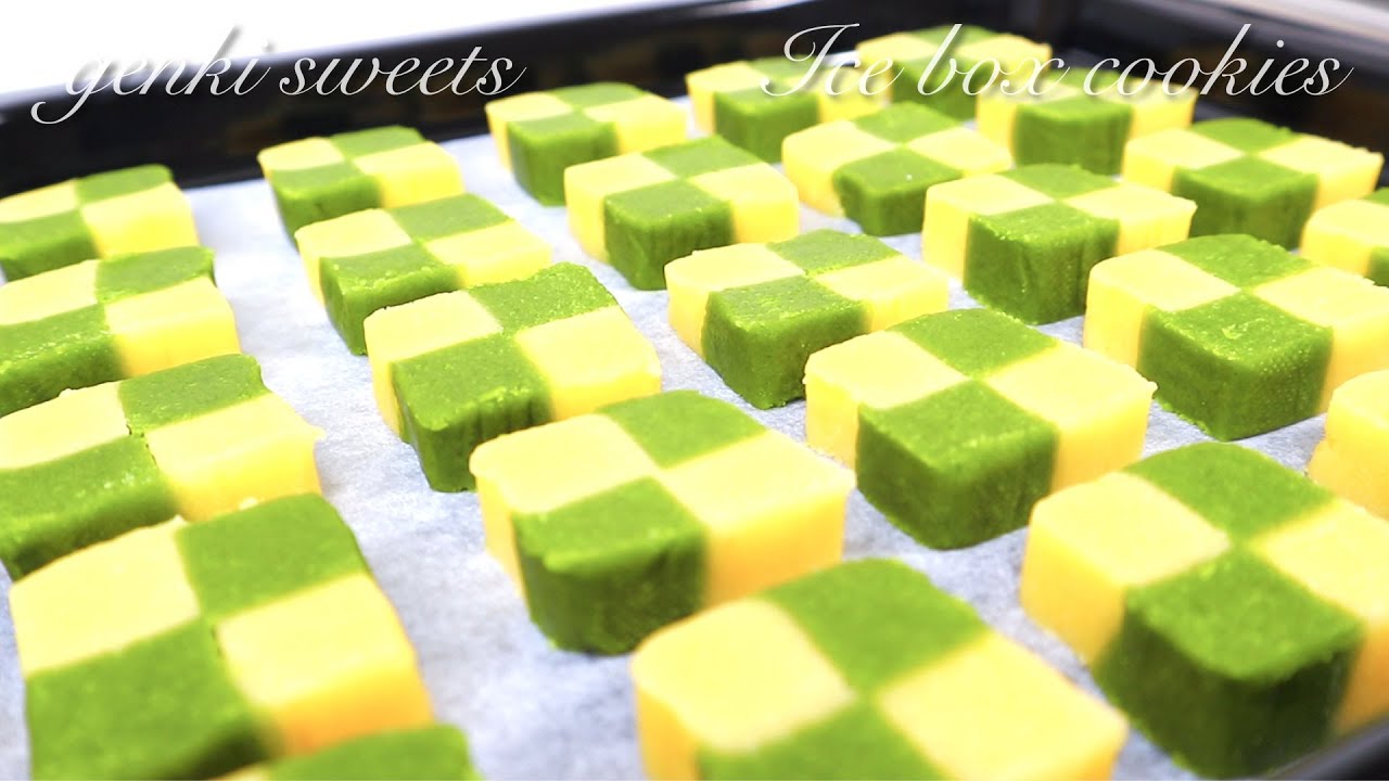 「和」抹茶香る市松模様のアイスボックスクッキー⁂How to make Ice box cookies