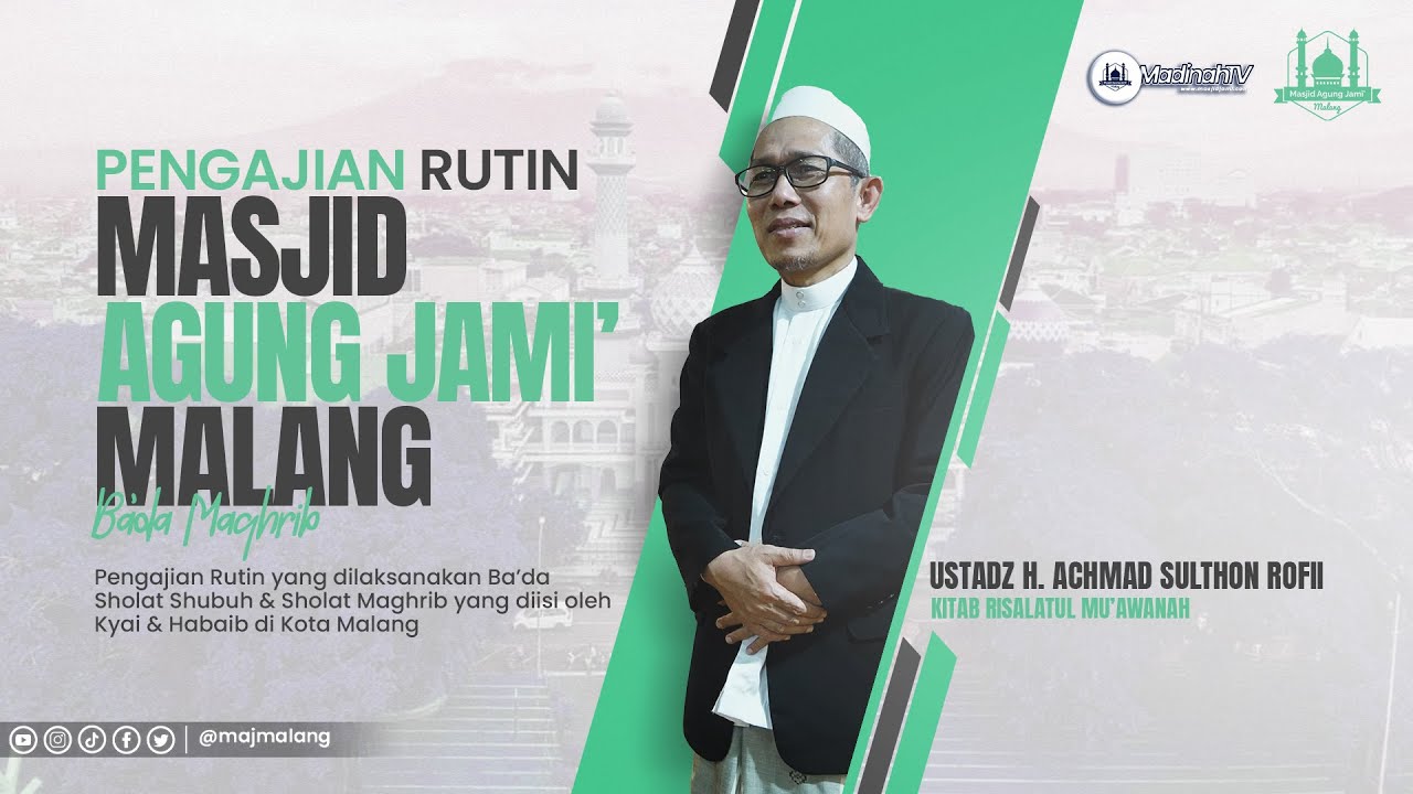 🔴LIVE| Pengajian Rutin Ba'da Maghrib Hari Selasabersama Ustadz. H. Achmad Sulton Rofii