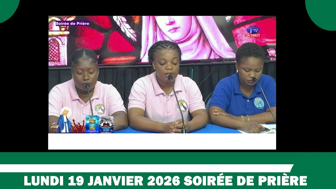 Lundi 19 Janvier 2026   Soirée de Prière