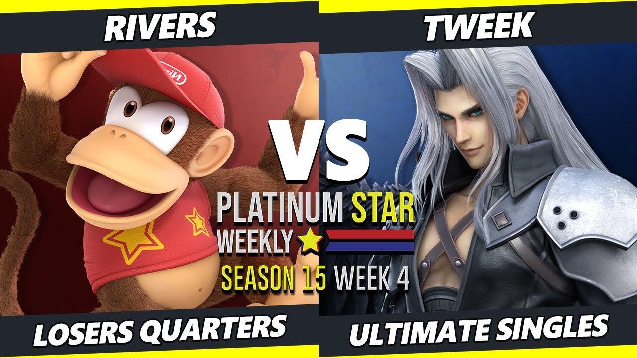 PSW S15:W4 Losers Quarters - Tweek (Sephiroth) Vs. Rivers (Diddy Kong, Roy) SSBU Ultimate Tournament