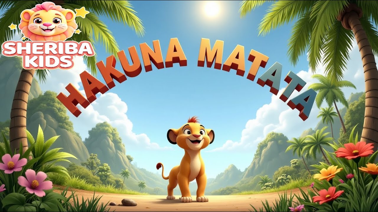 Hakuna Matata Jungle Song 🌴🦁 | Happy Jungle Friends Song for Kids | @sheribakids
