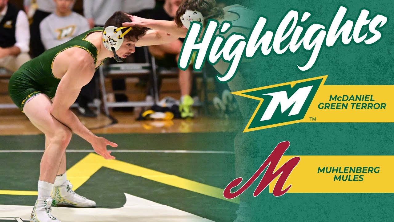 McDaniel Men's Wrestling Highlights | 1-23-26 vs. Muhlenberg