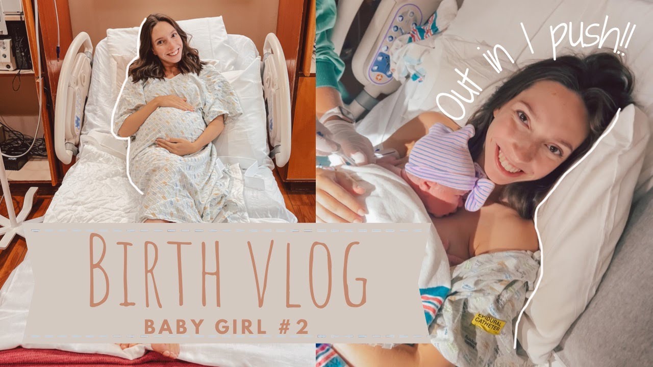 BIRTH VLOG OF BABY GIRL #2 || She came out in 1 push!!!! Induced + *POSITIVE BIRTH EXPERIENCE*