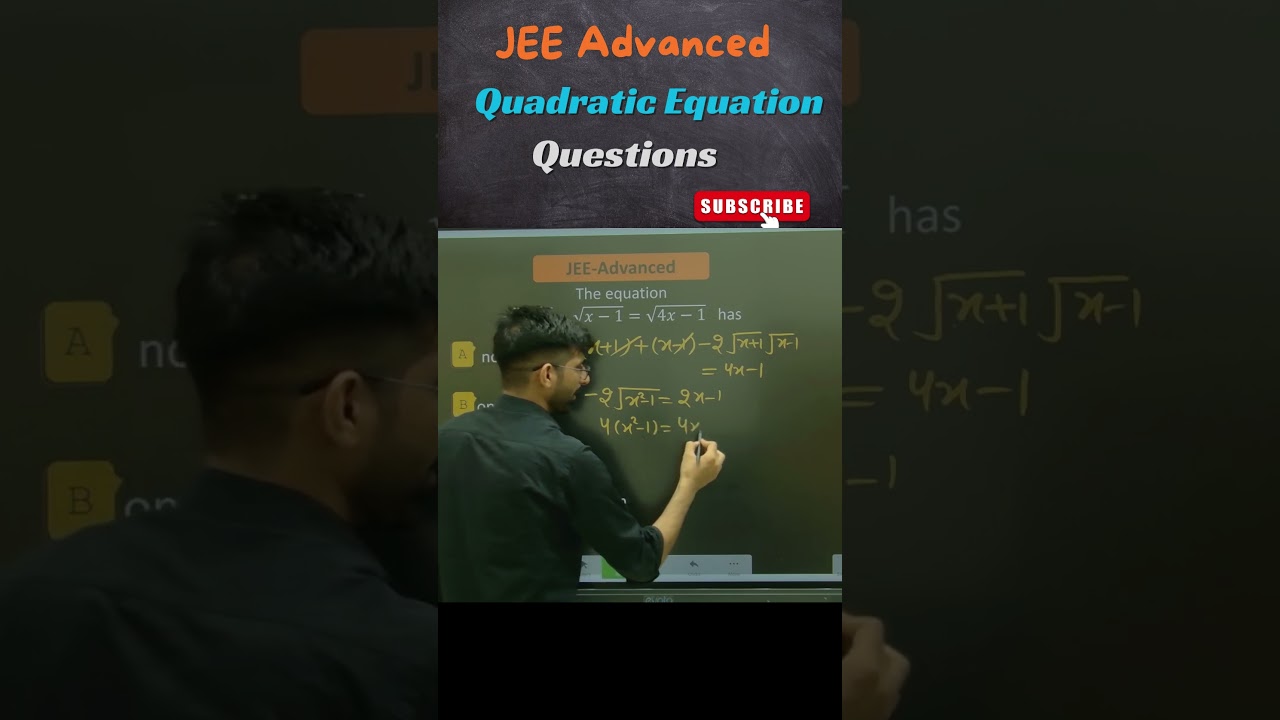 🎓 Solve JEE Advanced Equations Like a Pro! 🧮 #jeemains2025 #jeeadvanced #maths #iitjee